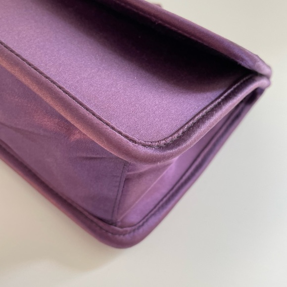 Auth Rare PRADA Satin Clutch - Picture 8 of 14